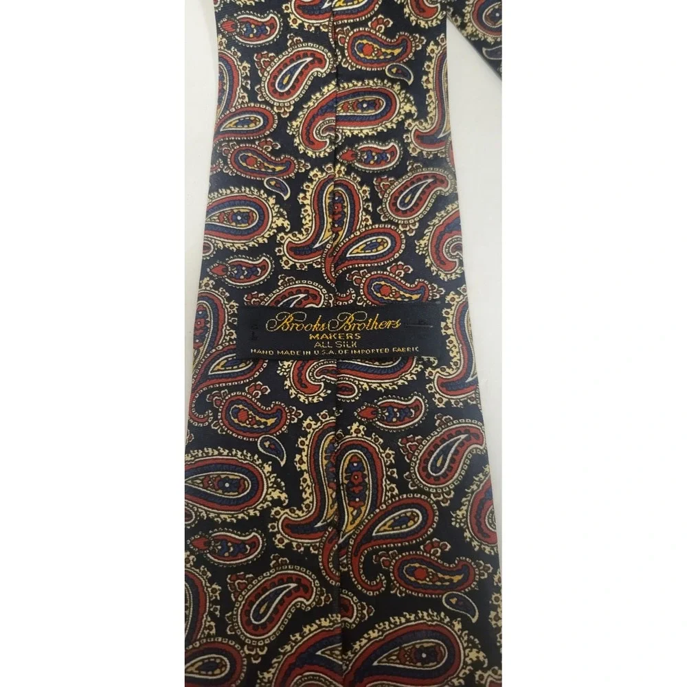 Brooks Brothers Makers Mens Tie All Silk Hand Made In U.S.A.‎